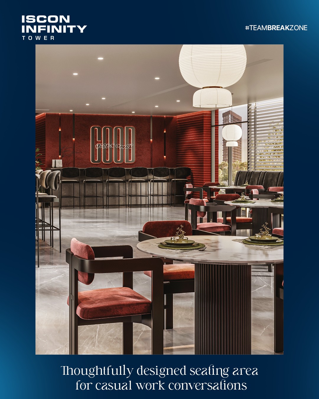 ISCON Group,  IsconInfinity, AuditoriumSpace, BusinessEvents, CorporateVenue, SuratBusinessSpaces, TeamBreakZone, HealthyWorkspaces