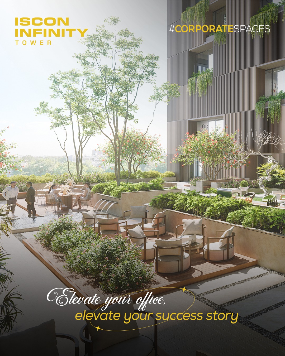 ISCON Group,  IsconInfinityTower, WorkElevated, SuratBusinessHub, CorporateSpaces, IsconGroup, surat